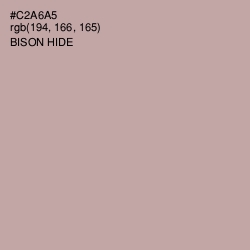 #C2A6A5 - Bison Hide Color Image
